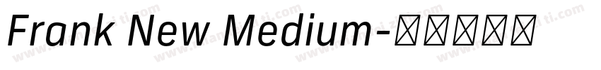 Frank New Medium字体转换